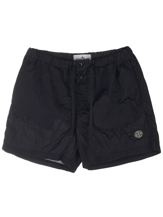 Wappen Patch Nylon Metal Swim Shorts Black - STONE ISLAND - BALAAN 2