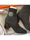 Women's Volver 60 Knit Ankle Boots Noir - HERMES - BALAAN 2