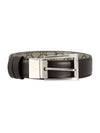 Rectangular Buckle Reversible Leather Belt Beige Brown - GUCCI - BALAAN 1