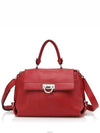 Ferragamo Classic Sophia Bag Red Silver 21 A896 Cross - SALVATORE FERRAGAMO - BALAAN 1