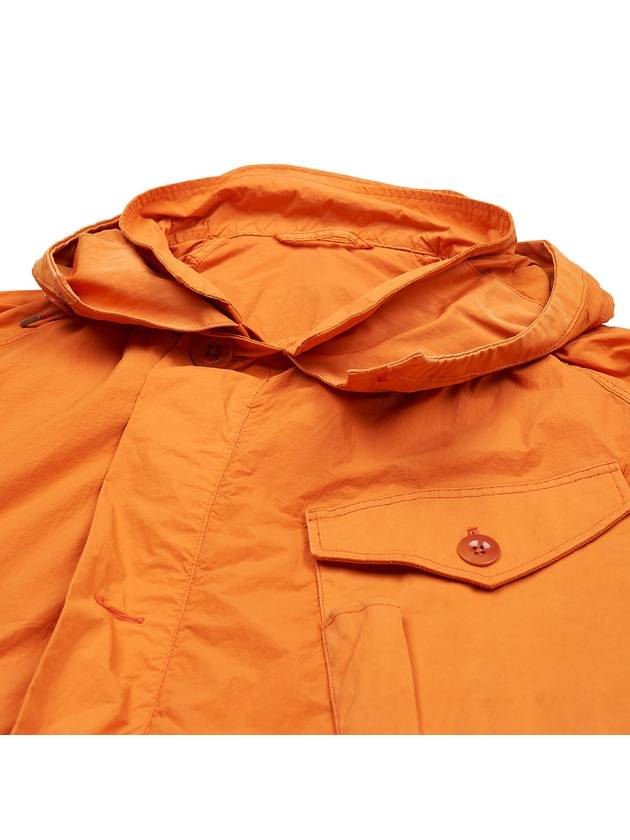 Mid Layer Flap Pocket Hooded Jacket Orange - TEN C - BALAAN 8