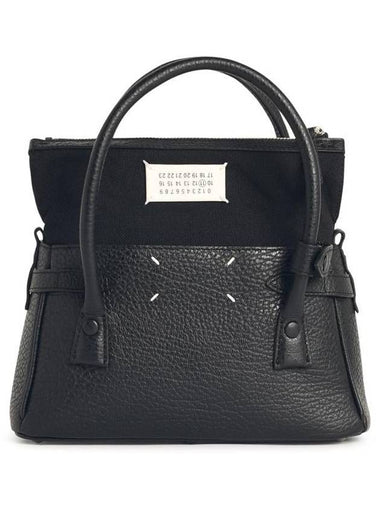 Maison Margiela 'East West' Black Leather Bag - MAISON MARGIELA - BALAAN 1