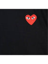 /AZ T108 051/Red Wappen Patch Black Tshirt - COMME DES GARCONS - BALAAN 4