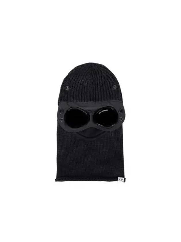 C P COMPANY CP Extrafine Merino Wool Goggles Balaclava Black - CP COMPANY - BALAAN 1