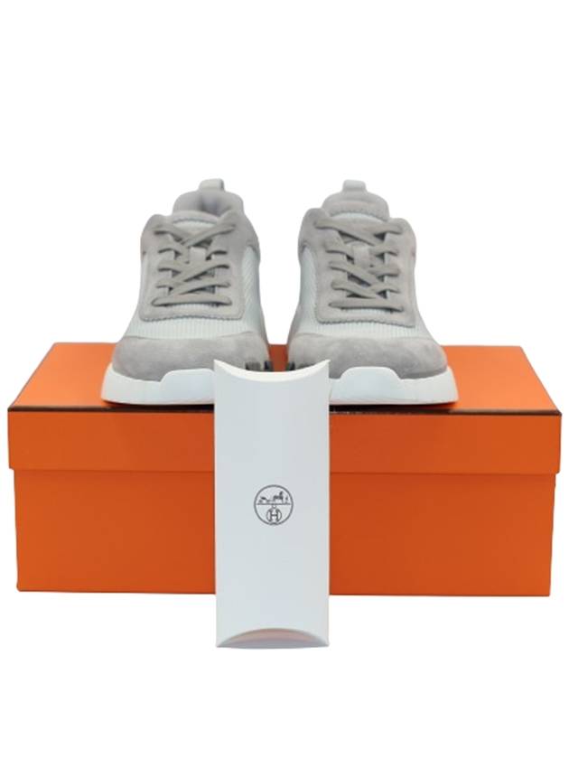 Bouncing Mesh Low Top Sneakers Grey - HERMES - BALAAN 7