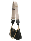 Women's GG Matelasse Leather Cross Bag Black - GUCCI - BALAAN 3