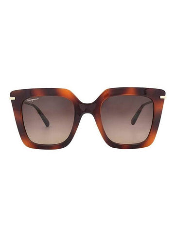 Gradient butterfly sunglasses brown - SALVATORE FERRAGAMO - BALAAN 1