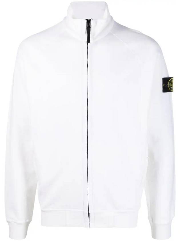 Garment Dyed OLD Treatment Zip Up Jacket White - STONE ISLAND - BALAAN 1