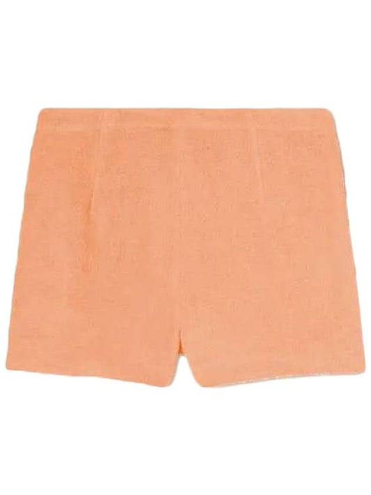 Women's Panarea Cotton Linen Shorts Orange - LORO PIANA - BALAAN 1