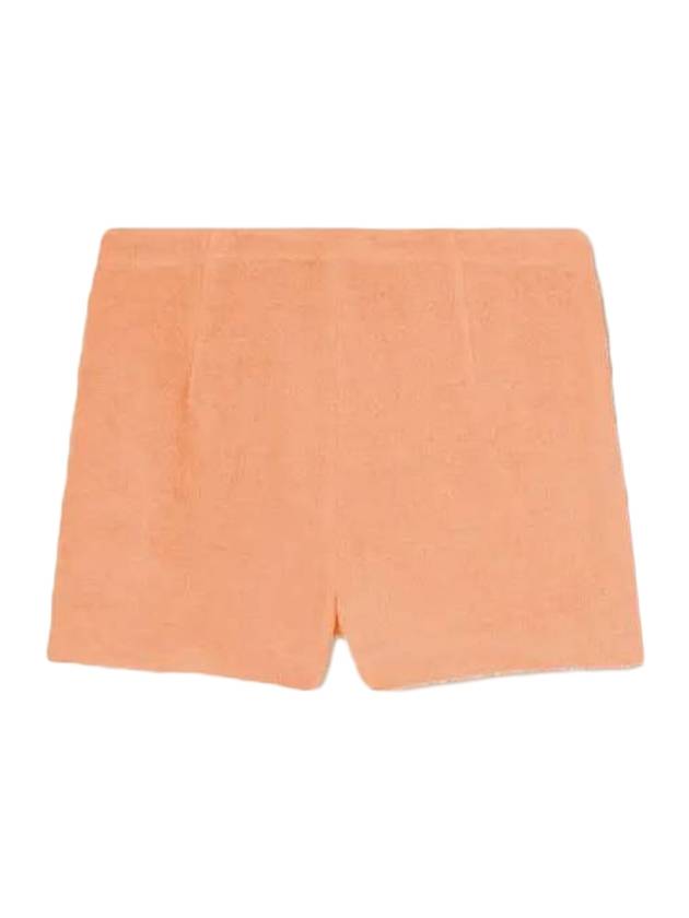 Women's Panarea Cotton Linen Shorts Orange - LORO PIANA - BALAAN 1