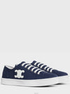 Jane Triomphe Patch Canvas Calfskin Low Top Sneakers Navy - CELINE - BALAAN 3