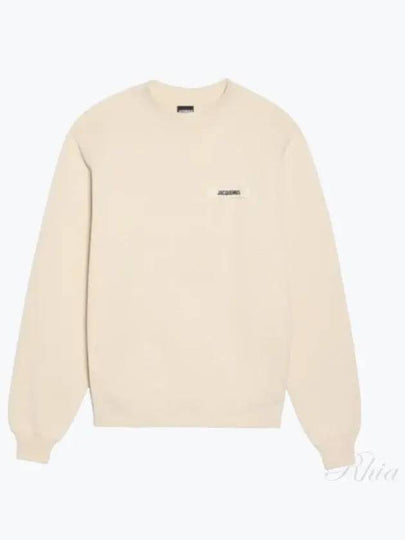 Le Gros Grain Logo Sweatshirt Beige - JACQUEMUS - BALAAN 2