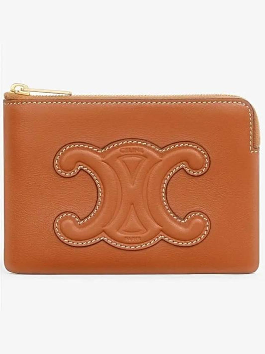 Triomphe Pouch Card Wallet Tan - CELINE - BALAAN 2