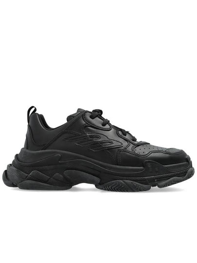 Triple S Sporty Low-Top Sneakers Black - BALENCIAGA - BALAAN 2