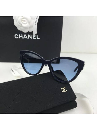 Eyewear Butterfly Acetate Sunglasses Blue - CHANEL - BALAAN 2