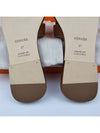 Oran Calfskin Slippers Gold Piqures Ecrues - HERMES - BALAAN 8