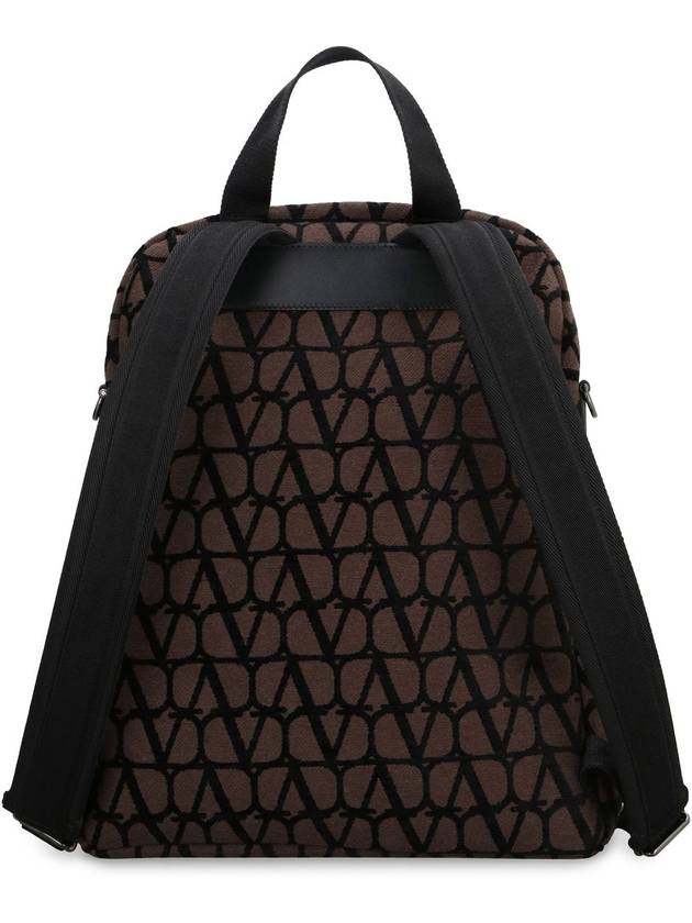 Garavani Toile Iconograph Backpack Brown - VALENTINO - BALAAN 5