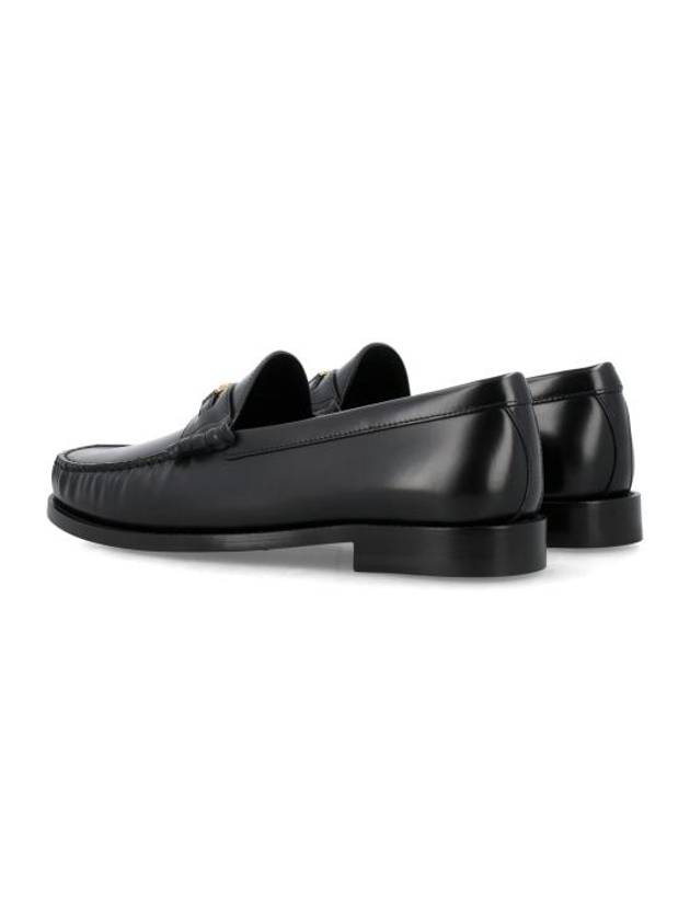 Luco Triomphe Polished Bull Loafers Black - CELINE - BALAAN 9