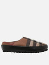 House Check Flat Slippers Brown - BURBERRY - BALAAN 2