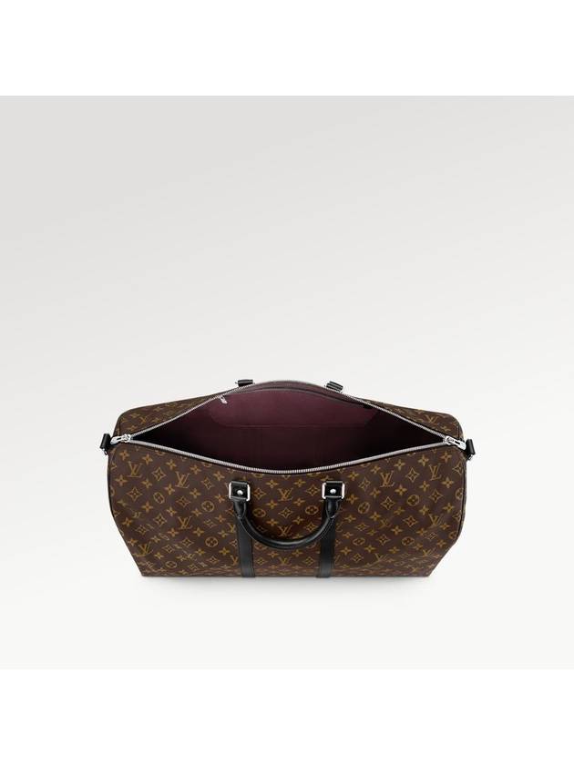 Monogram Keepall 55 Bandouli?re Macassar Boston Bag - LOUIS VUITTON - BALAAN 5