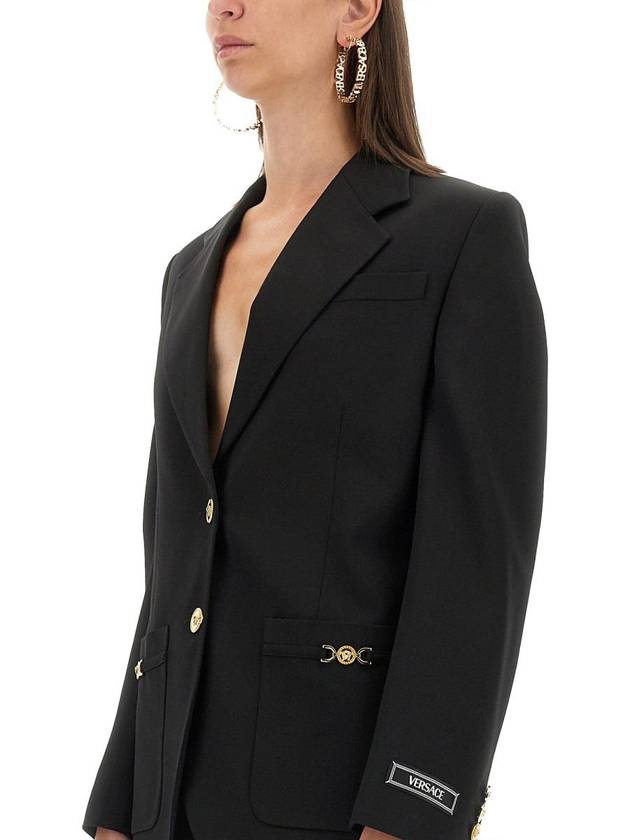 Versace Oversized Single-Breasted Blazer - VERSACE - BALAAN 4