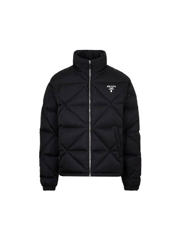 Re-Nylon Down Padded Jacket Black - PRADA - BALAAN 1