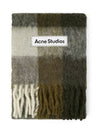 CA0084 TAUPE GREEN BLACK Muffler - ACNE STUDIOS - BALAAN 4