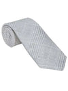 Prince Of Wales Tie White - BRUNELLO CUCINELLI - BALAAN 2