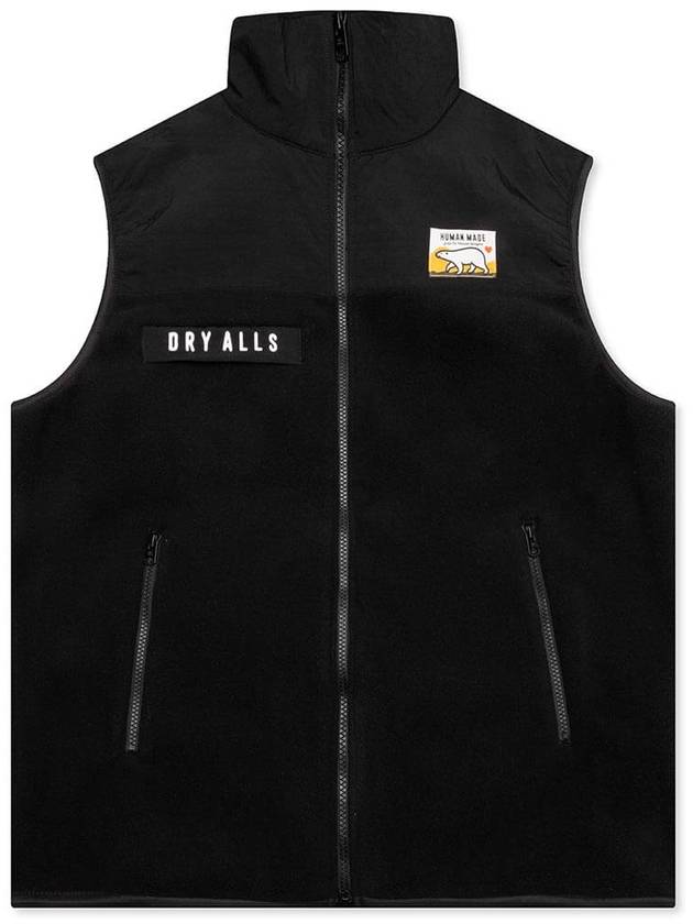 Fleece Zip-Up Vest Black - HUMAN MADE - BALAAN 2