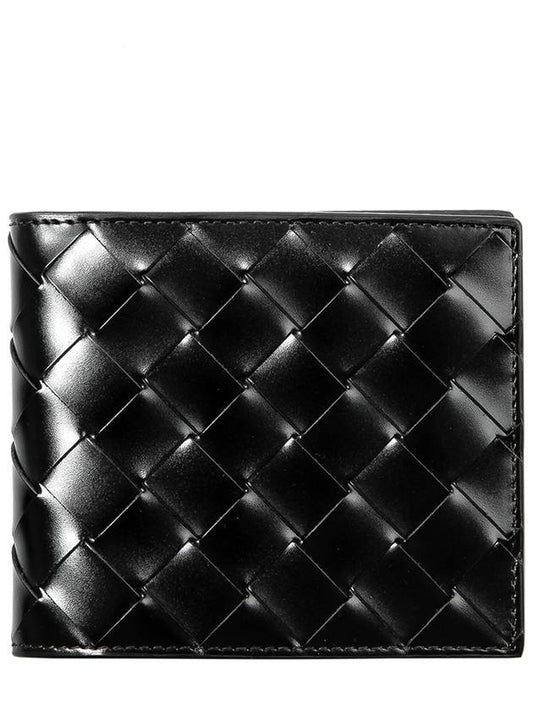 Intrecciato Half Wallet Black - BOTTEGA VENETA - BALAAN 2