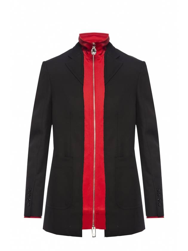 Women's Track Top Detail Tailored Jacket Black - BURBERRY - BALAAN 1