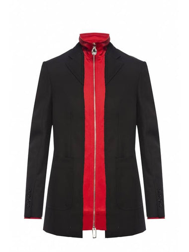 Women's Track Top Detail Tailored Jacket Black - BURBERRY - BALAAN 1