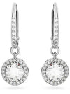 Una Angelic Crystal Drop Earrings Silver - SWAROVSKI - BALAAN 4