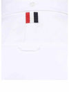 Men's Logo Patch Classic Cotton Long-Sleeve Shirt White - THOM BROWNE - BALAAN 7