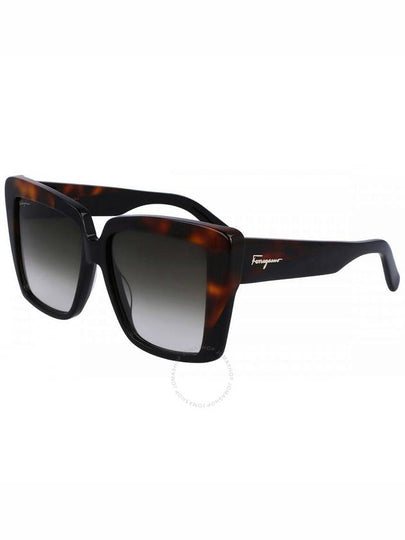 Eyewear Butterfly Acetate Sunglasses Black Tortoise - SALVATORE FERRAGAMO - BALAAN 2