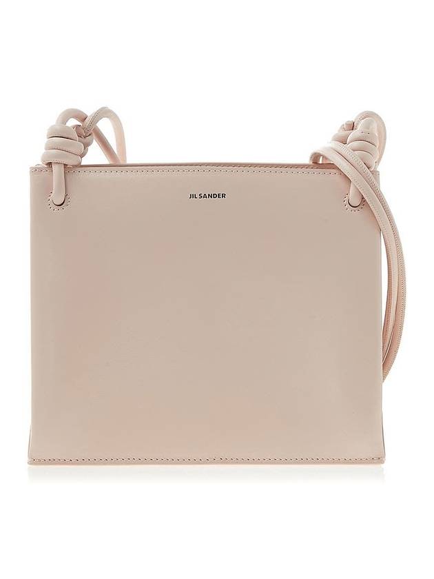 Logo Twist Square Leather Shoulder Bag Pink - JIL SANDER - BALAAN 2