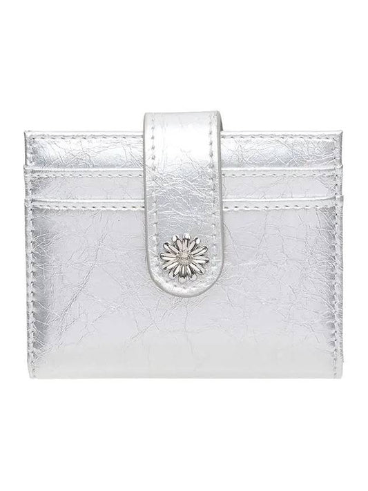 Mini Daisy Photo Slot Coin Card Wallet Silver - LE MASQUE - BALAAN 2