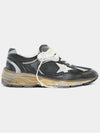 Dad-Star Mesh Nappa Leather Low Top Sneakers Black Ice Grey - GOLDEN GOOSE - BALAAN 3