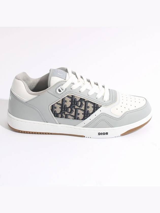 B27 Smooth Calfskin Low Top Sneakers Grey - DIOR - BALAAN 2