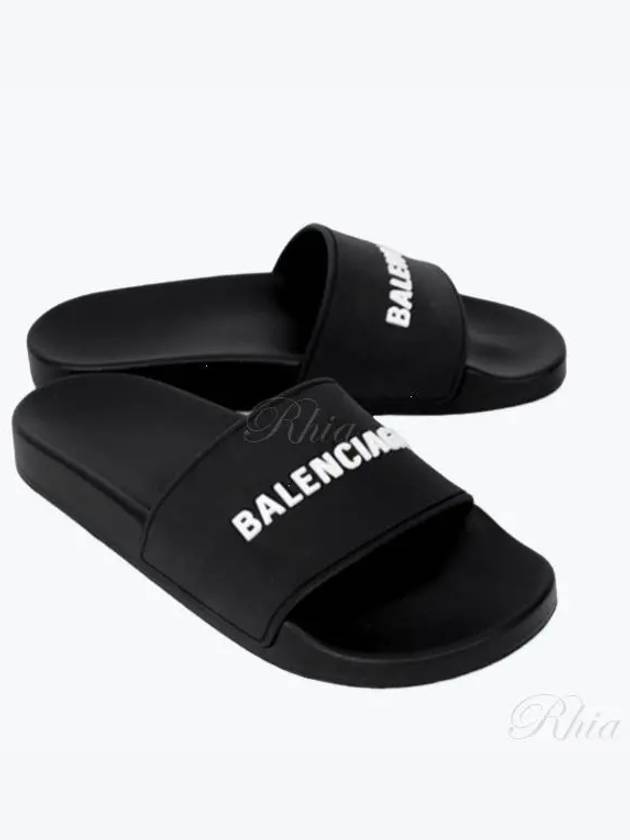 Logo Slippers Black - BALENCIAGA - BALAAN 2