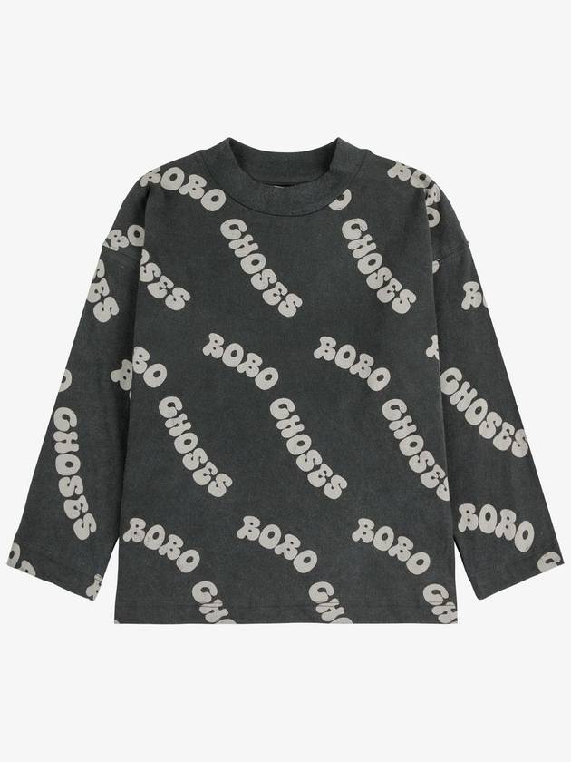 Children s Long Sleeve T Shirt Wavy Bobo Choses all over B125AC002 - BOBO CHOSES - BALAAN 2