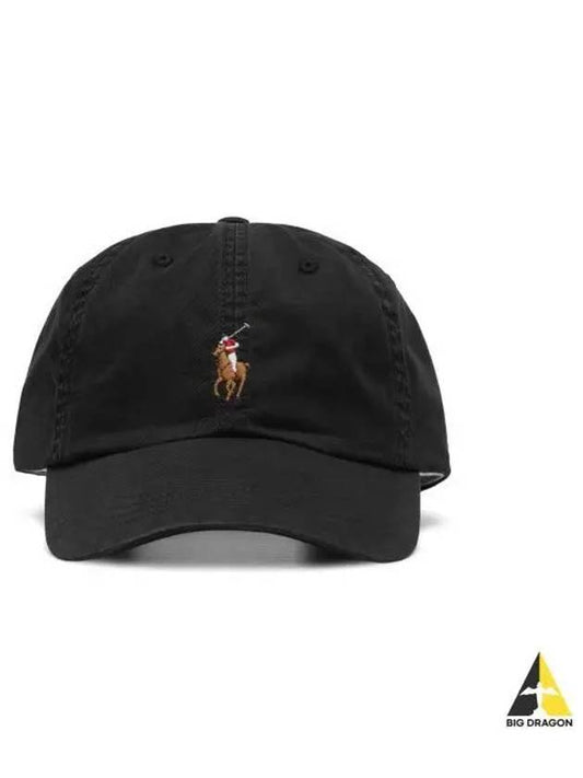 Stretch cotton ball cap black - POLO RALPH LAUREN - BALAAN 1