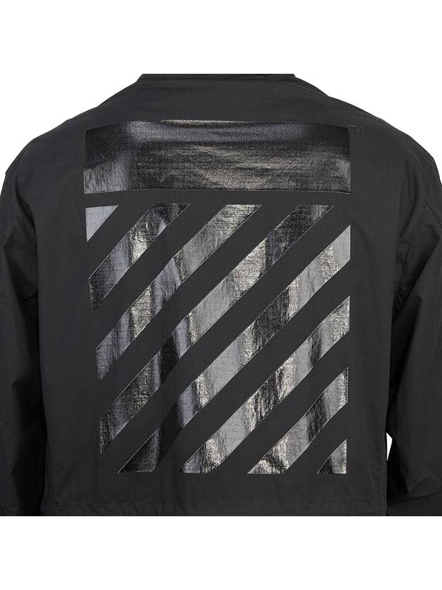 Diag print jacket black - OFF WHITE - BALAAN 11