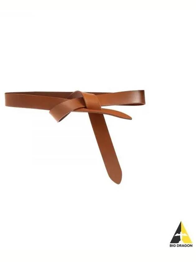 Lecce Knotted Leather Belt Brown - ISABEL MARANT - BALAAN 2