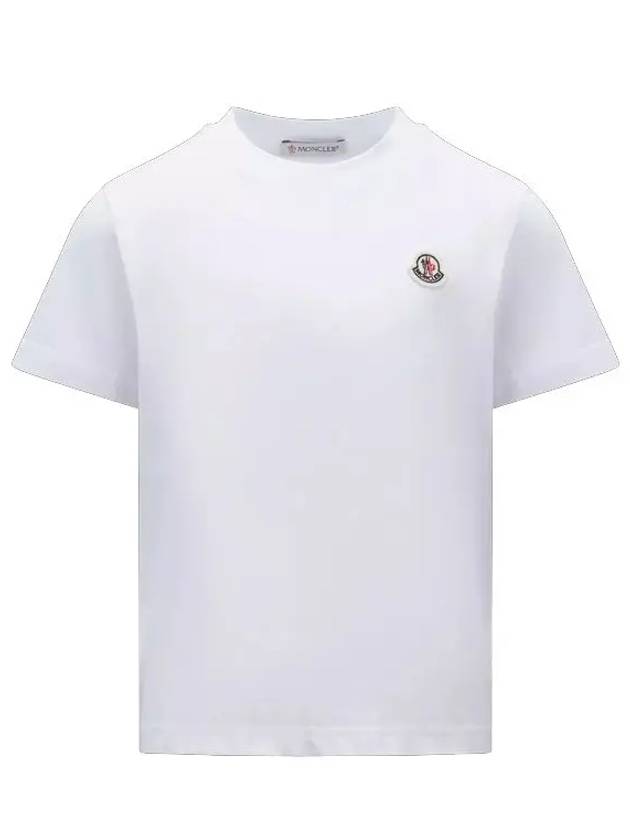 Kids Short Sleeve T Shirt White 8C00033 83907 001 8Y 10Y - MONCLER - BALAAN 1