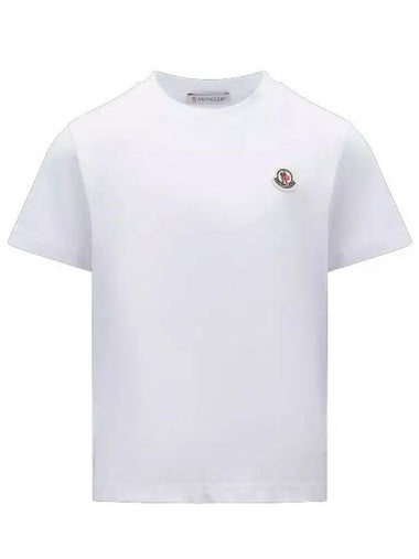 Kids Short Sleeve T Shirt White 8C00033 83907 001 8Y 10Y - MONCLER - BALAAN 1