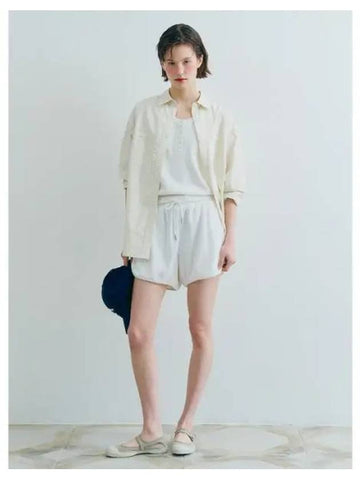 OVERSIZED POCKET SHIRTS LIGHT BEIGE - BENSIMON - BALAAN 1