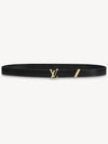 Gold LV Initial Couture 20MM Belt Black - LOUIS VUITTON - BALAAN.