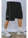 Stitched Wide Shorts Black - MACASITE - BALAAN 6