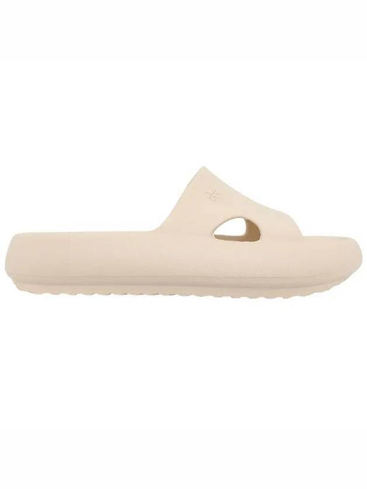 Shower Slide Slippers Beige - TORY BURCH - BALAAN.